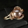 3.67 G. Attractive Jewelry Copper Silver Purplish Orange Pearl Ring Size 10 3.67 G. Attractive Jewelry Copper Silver Purplish Orange Pearl Ring Size 10