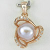 2.63 G. Alluring Jewelry Copper Silver Orangish Purple Pearl Pendant 2.63 G. Alluring Jewelry Copper Silver Orangish Purple Pearl Pendant