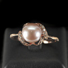 3.43 G. Alluring Jewelry Copper Silver Pinkish Purple Pearl Ring Size 10 3.43 G. Alluring Jewelry Copper Silver Pinkish Purple Pearl Ring Size 10