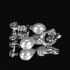 4.19 G. Attractive Jewelry Sterling Silver Earrings Natural White Pearl