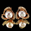 4.71 G. Attractive Jewelry Copper Silver Pinkish Purple Pearl Earring 4.71 G. Attractive Jewelry Copper Silver Pinkish Purple Pearl Earring