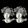 4.86 G. Good Jewelry Sterling Silver Earrings Natural White Pearl