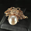 3.93 G. Matey Jewelry Copper Silver Purplish Orange Pearl Ring Size 9