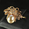 3.41 G. Beautiful Jewelry Copper Silver Purplish Orange Pearl Ring Size 8