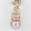 2.07 G. Ravishing Jewelry Copper Silver Pinkish Purple Pearl Pendent 2.07 G. Ravishing Jewelry Copper Silver Pinkish Purple Pearl Pendent