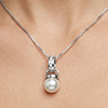 2.10 G. Seductive Natural White Pearl Jewelry Sterling Silver Pendent 2.10 G. Seductive Natural White Pearl Jewelry Sterling Silver Pendent