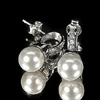 4.54 G. Attractive Natural White Pearl Jewelry Sterling Silver Earrings 4.54 G. Attractive Natural White Pearl Jewelry Sterling Silver Earrings