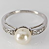 3.17 G. Special Natural White Pearl Jewelry Sterling Silver Ring Size 9 3.17 G. Special Natural White Pearl Jewelry Sterling Silver Ring Size 9