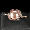 3.37 G. Jewelry Silver Rose Gold Natural Pinkish Purple Pearl Ring Size 9.5 3.37 G. Jewelry Silver Rose Gold Natural Pinkish Purple Pearl Ring Size 9.5