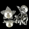 5.17 G. Seductive Natural White Pearl Jewelry Sterling Silver Earring 5.17 G. Seductive Natural White Pearl Jewelry Sterling Silver Earring