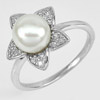 4.55 G. Natural White Pearl Jewelry Sterling Silver Ring Size 10 4.55 G. Natural White Pearl Jewelry Sterling Silver Ring Size 10