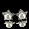 5.17 G. Beautiful Natural White Pearl Jewelry Sterling Silver Earring 5.17 G. Beautiful Natural White Pearl Jewelry Sterling Silver Earring
