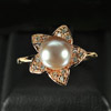 4.28 G. Matey Natural Purplish Pink Pearl Rose Gold Plated Silver Ring Size 9 4.28 G. Matey Natural Purplish Pink Pearl Rose Gold Plated Silver Ring Size 9