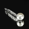 1.93 G. Good Natural White Pearl with CZ Real 925 Sterling Silver Pendant