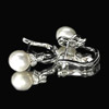 4.92 G. Seductive Natural White Pearl Jewelry Sterling Silver Earring