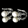 4.99 G. Attractive Natural White Pearl Jewelry Sterling Silver Earring