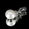 1.96 G. Natural Round Cabochon White Pearl Jewelry Sterling Silver Pendant