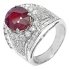 11.25 G. Oval Shape Gem Natural Red Ruby Real 925 Sterling Silver Ring Size 7.5 11.25 G. Oval Shape Gem Natural Red Ruby Real 925 Sterling Silver Ring Size 7.5