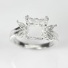 Wholesale 5 Pcs / $49.86 Solid 925 Sterling Silver Semi Mount Setting RING