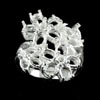 Wholesale 5 Pcs. / $82.58 Solid 925 Sterling Silver Semi Mount Ring Setting Sz 7 Wholesale 5 Pcs. / $82.58 Solid 925 Sterling Silver Semi Mount Ring Setting Sz 7