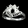 Wholesale 5 Pcs / $33.15 Solid 925 Sterling Silver Semi Mount Ring Setting Wholesale 5 Pcs / $33.15 Solid 925 Sterling Silver Semi Mount Ring Setting