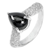 3.68 G. Gem Natural Pear Cab Black Spinel Real 925 Sterling Silver Ring Size 6 3.68 G. Gem Natural Pear Cab Black Spinel Real 925 Sterling Silver Ring Size 6