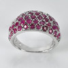 Beauty Color 5.03 G. Natural Purplish Pink Ruby 925 Sterling Silver Ring Jewelry