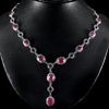 Beauty Natural Ruby 925 Sterling Silver Jewelry Necklace Length 11 Inch. Beauty Natural Ruby 925 Sterling Silver Jewelry Necklace Length 11 Inch.