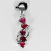 1.22 G. Pear Shape Natural Gems Pink Red Ruby Real 925 Silver Jewelry Pendant 1.22 G. Pear Shape Natural Gems Pink Red Ruby Real 925 Silver Jewelry Pendant