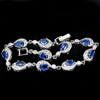 Kyanite Real 925 Silver Jewelry Bracelet Length 8 Inch. 10.19 G. Natural Gems