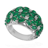 11.05 G. Natural Green Aventurine Real 925 Sterling Silver Ring Jewelry Size 9