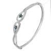 30 G. 3 Pcs. Diameter 61 x 55 mm. Real 925 Sterling Silver Jewelry Bangle