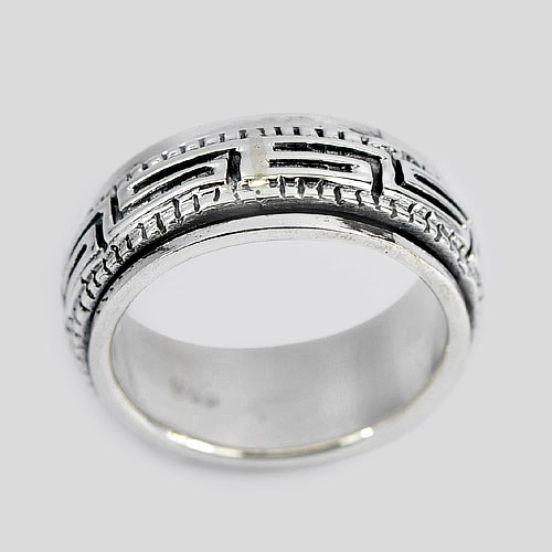 7.23 G. New Design Fine Jewelry Real 925 Sterling Silver Ring Size 7 Thailand