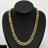 Natural Multi Color Opal 117.40 Ct. Wtih Matal Jewelry Necklace 16 Inch.
