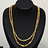 Natural Multi Color Opal 127.45 Ct. Wtih Matal Jewelry Necklace 18 Inch.