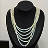 Natural Multi Color Opal 250.80 Ct. Wtih Matal Jewelry Necklace 17 Inch.