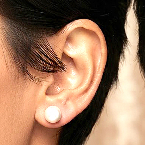 Natural Multi Color White Pearl 925 Sterling Silver Jewelry 1.96 Grams Earrings