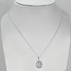 4.47 G. Real 925 Sterling Silver Necklace Length 20 Inch. With Pendant