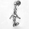 Good Design 925 Sterling Silver Footballer Pendant Jewelry