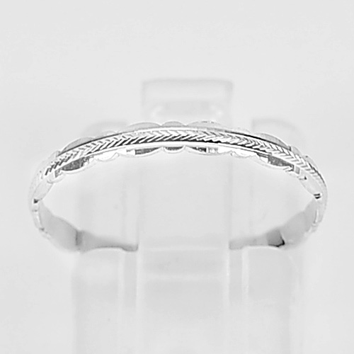 0.60 G. Good Jewelry Design 925 Sterling Silver Ring Size 6.5 Thailand