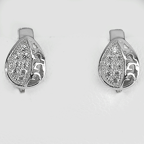 1.80 G. Fashion Jewelry Real 925 Sterling Silver Studs Earrings Good