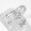 925 Sterling Silver Ring Jewelry with CZ Flower Butterfly Design Size 5.5