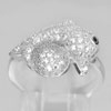 925 Sterling Silver Ring Jewelry Lovely Dolphin And Ball Design with CZ Size 6.5