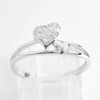 Beautiful Heart Jewelry Real 925 Sterling Silver Ring Size 6 Thailand