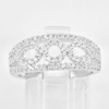 3.19 G. Round Shape White CZ Real 925 Sterling Silver Jewelry Ring Size 6.5