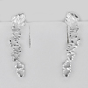 2.20 G. Heart Design Real 925 Sterling Siver White Gold Plated Jewelry Earrings