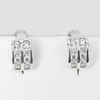 Attractive Design Round White CZ 925 Sterling Silver Jewelry Earrings Thailand Attractive Design Round White CZ 925 Sterling Silver Jewelry Earrings Thailand