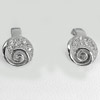 Round White Cubic Zirconia Fashion Real 925 Sterling Silver Studs Earrings