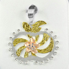 Flower in the Apple Jewelry Real 925 Sterling Silver Three Color Pendant