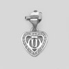 925 Sterling Silver Pendant Jewelry Initial Alphabet U in Heart 1 Pc/$3.99